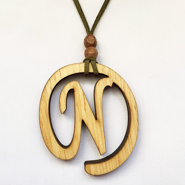 گردنبند طرح N کد 06