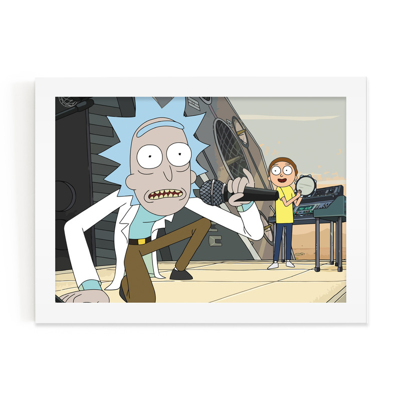 تابلو مدل Rick And Morty کد RF-5012 | دنیای قاب