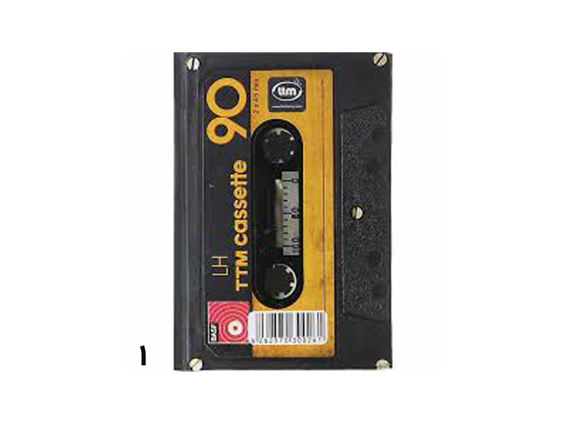 دفترچه یادداشت طرح نوارکاست کلیپس