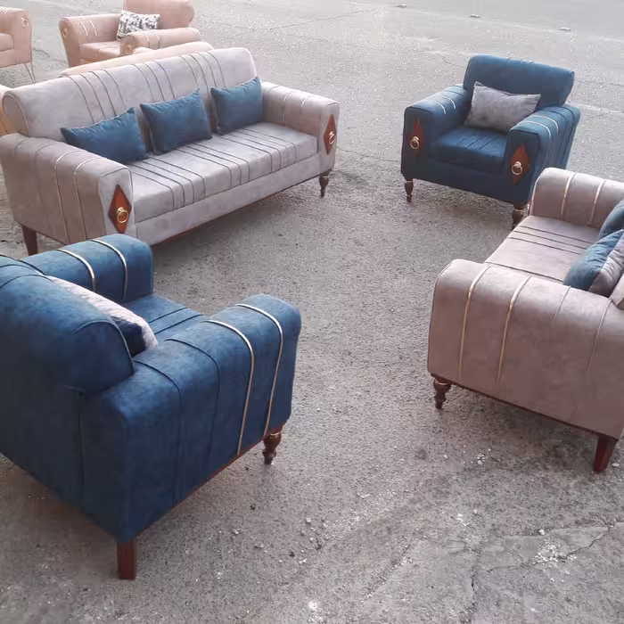 مبلمان الماس ست راحتی3+2+1+1 /کیفیتی عالی با بیش از 30‌ رنگ