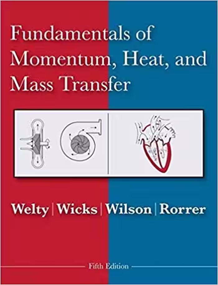 󾕇 دانلود کتاب Fundamentals Of Momentum, Heat And Mass Transfer, 5th ed, 2007 - دانلود کتاب های دانشگاهی