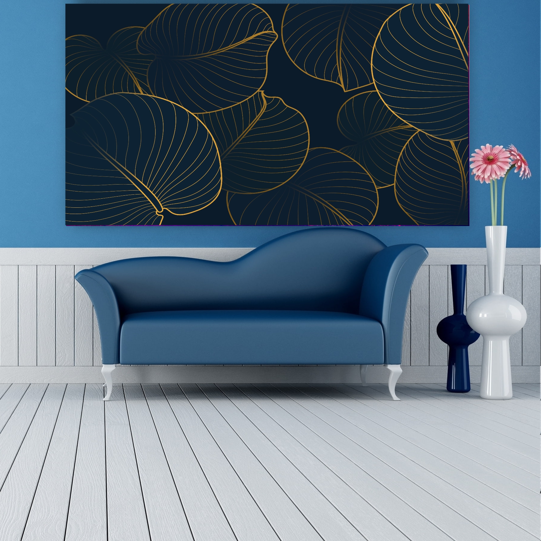 تابلو بوم طرح مدرن برگ کد PB371