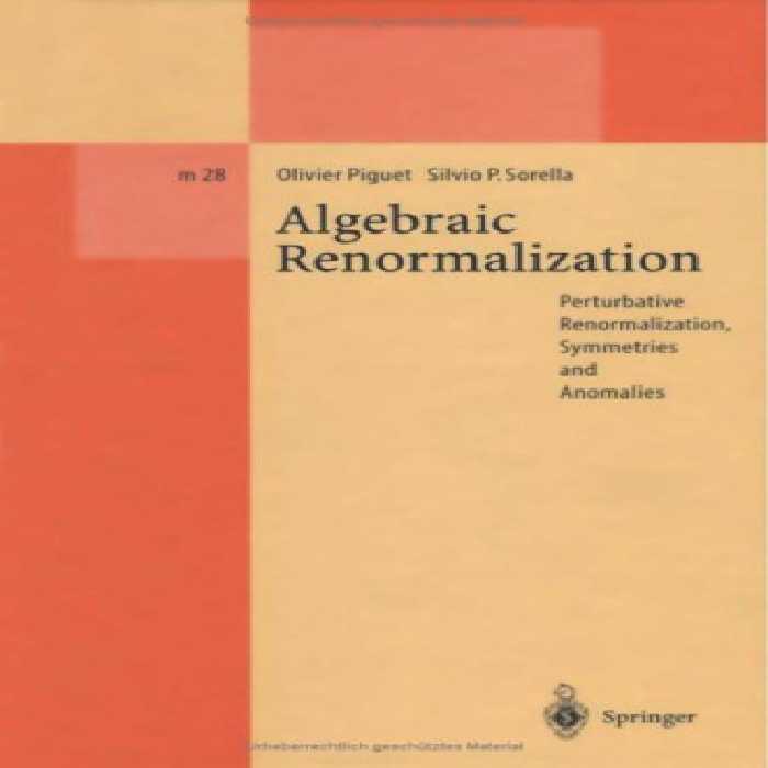 خرید و دانلود نسخه کامل کتاب Algebraic renormalization: perturbative renormalization, symmetries and anomalies