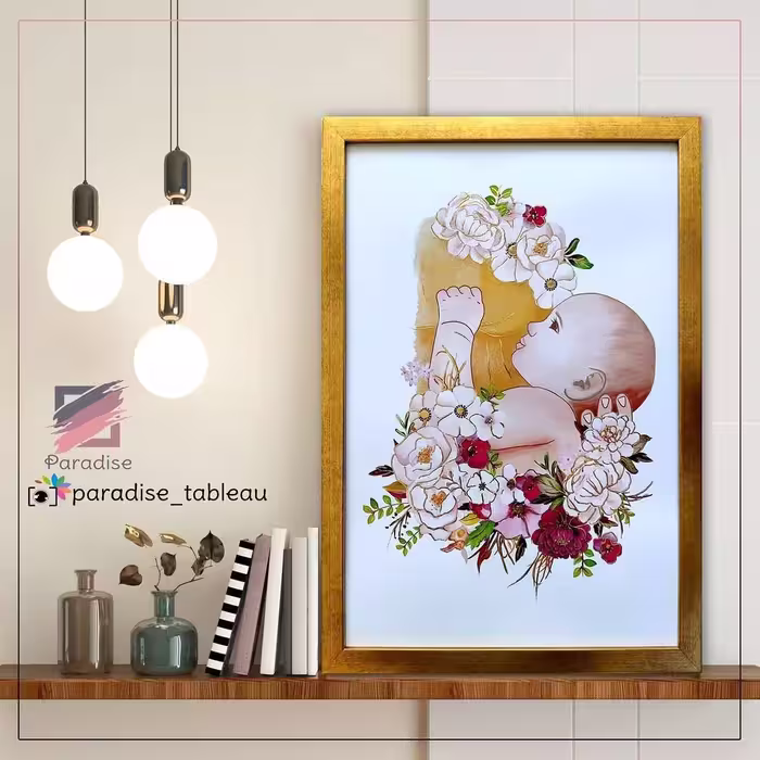 تابلو دکوراتیو طرح زنان و زایمان و مامایی 