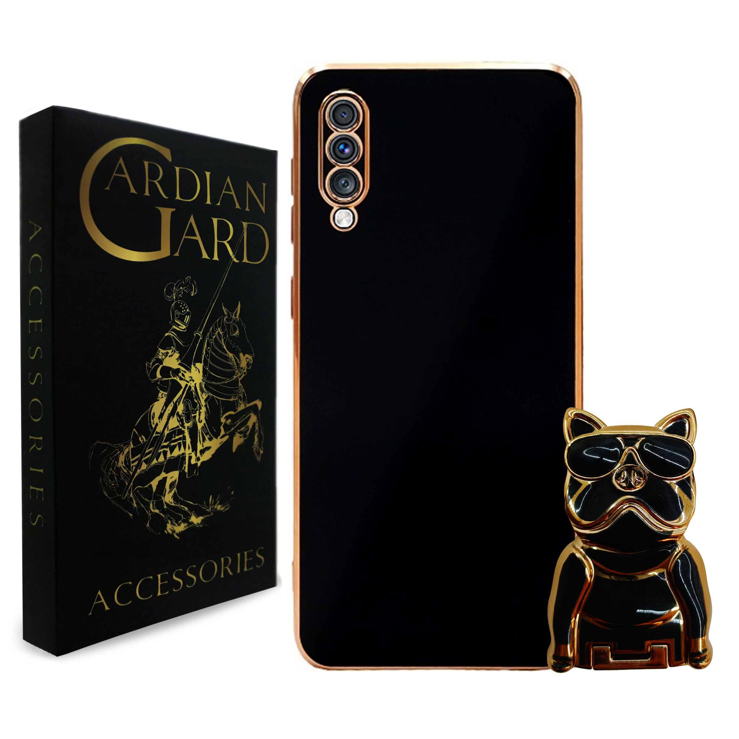 کاور گاردین گارد مدل Puppy مناسب برای گوشی موبایل سامسونگ Galaxy A70/ A70S به همراه پاپ سوکت