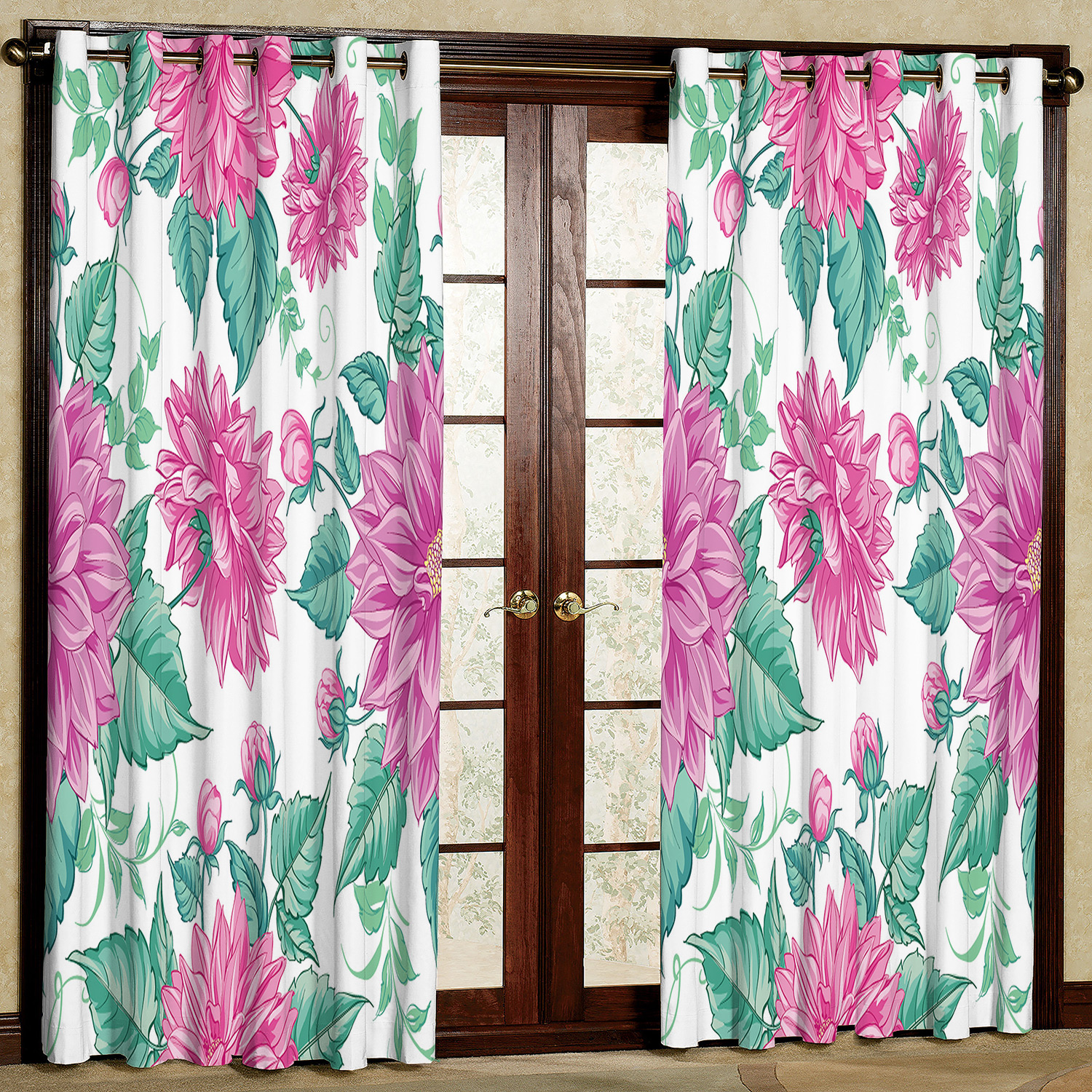 پرده مدل گل مخمل پانچی کد 2074 سایز 200x140 سانتی متر