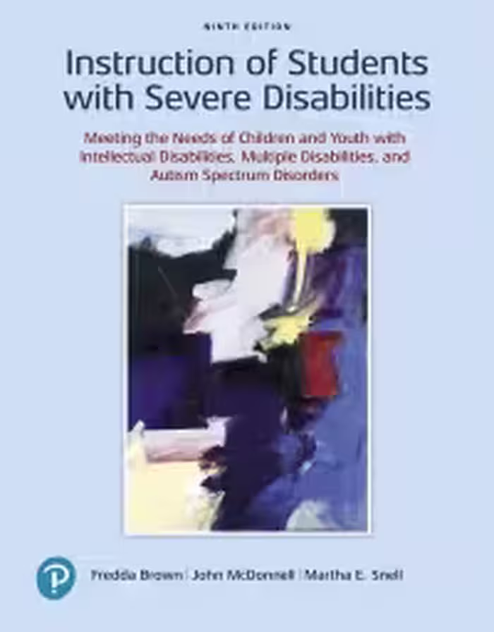 خرید و دانلود نسخه کامل کتاب Instruction of Students with Severe Disabilities (9th Edition) [2020] - PDF