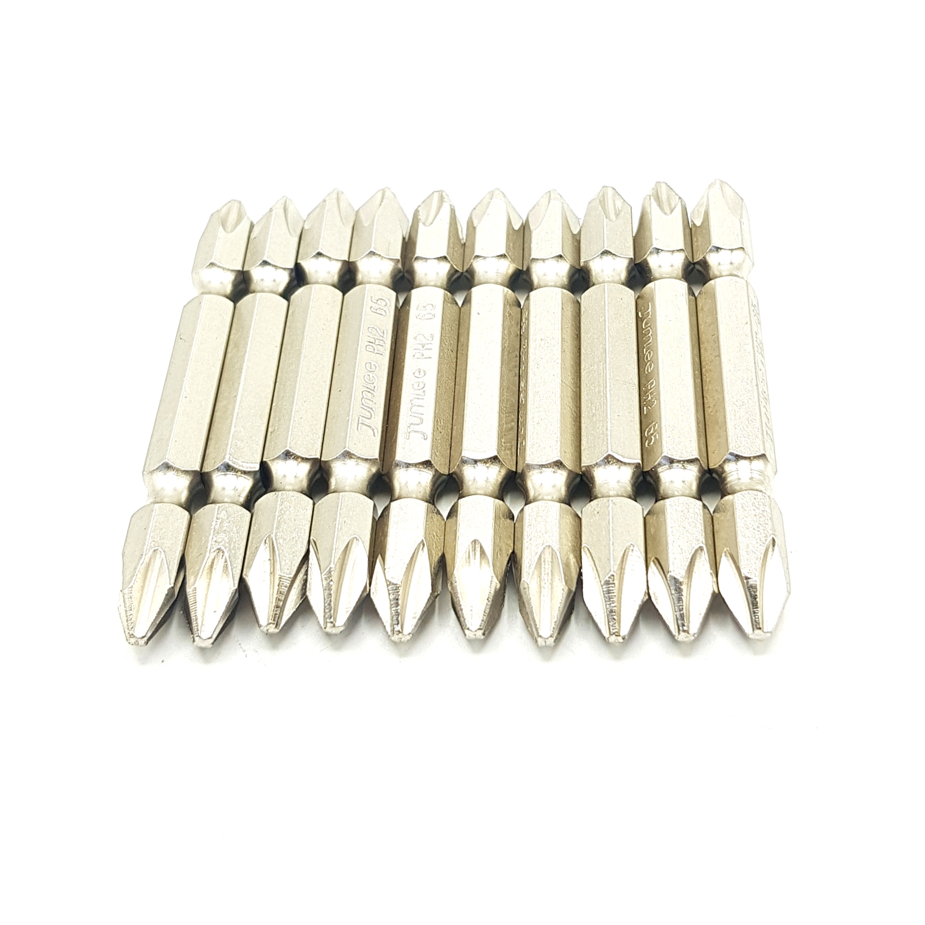 سری پیچ گوشتی دو سر چهار سو جاملی مدل PH2-PH2 60mm بسته 10 عددی