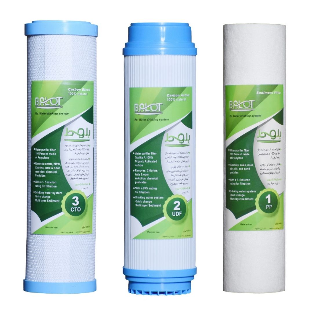 فیلتر دستگاه تصفیه آب بلوط مدل RO 2500 GL مجموعه 3 عددی