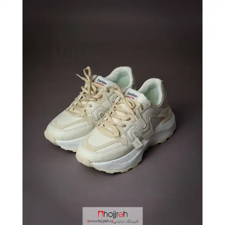 اطلاعات ، قیمت و خرید کتانی بندی فشیون M کرم کد MH1071