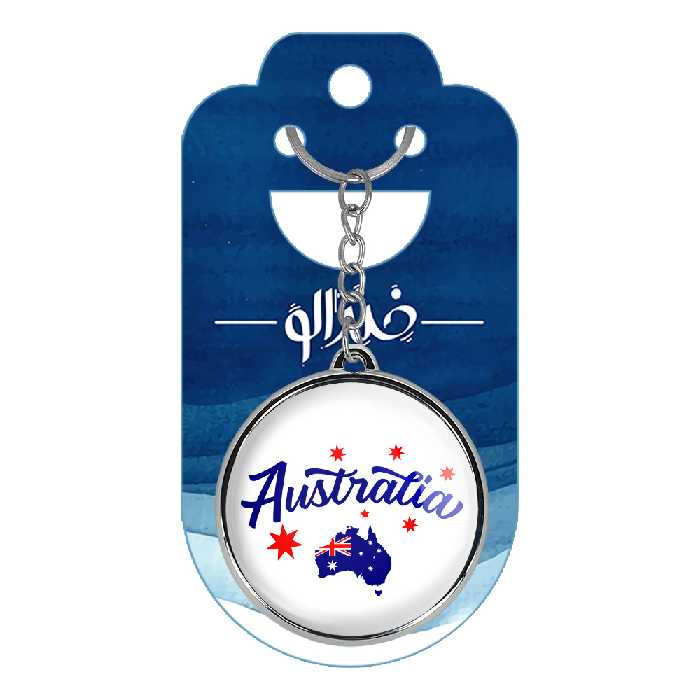 جاکلیدی خندالو طرح پرچم استرالیا مدل دوطرفه کد 2062920626