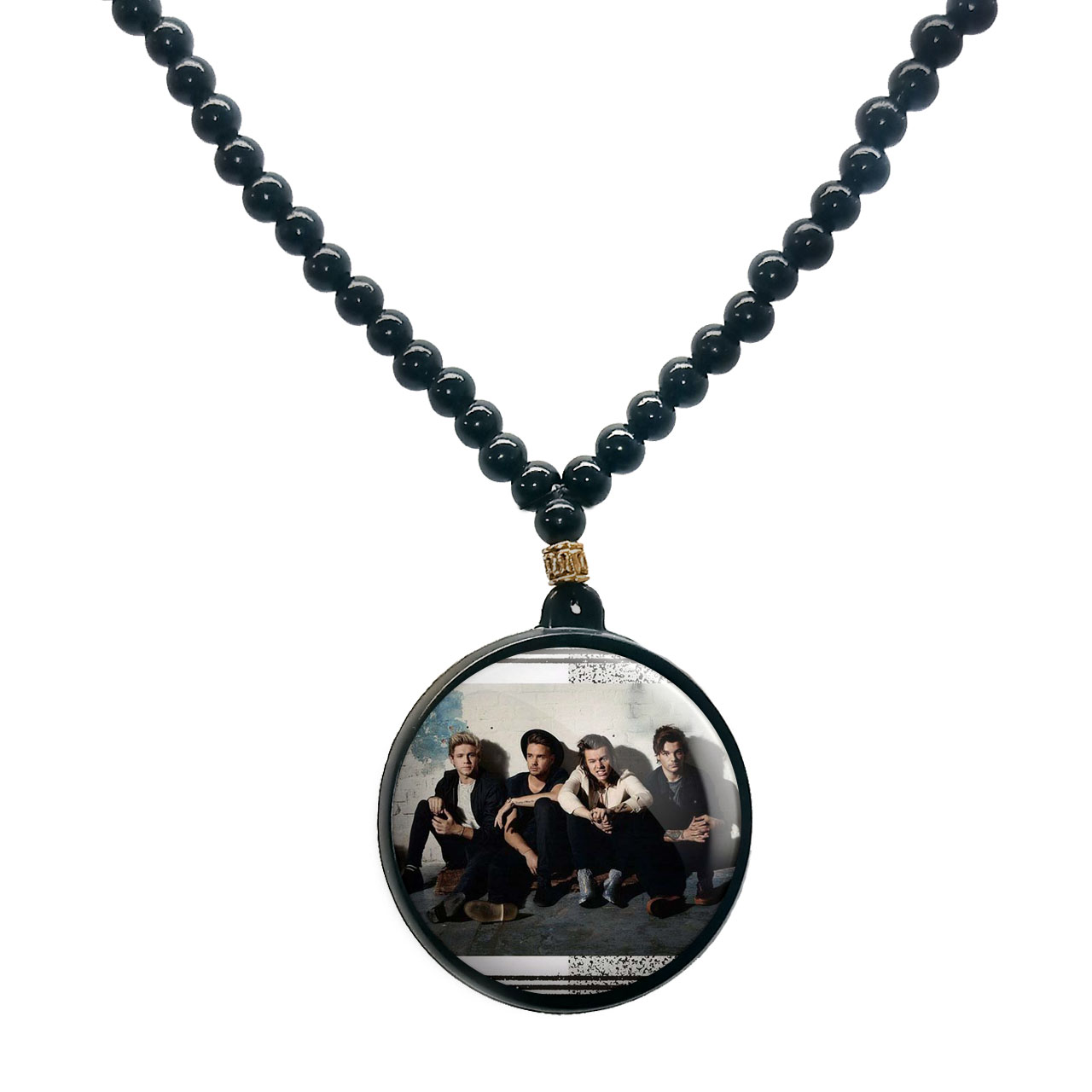 گردنبند پرمانه طرح One Direction کد pmd.13700 مدل دو طرفه