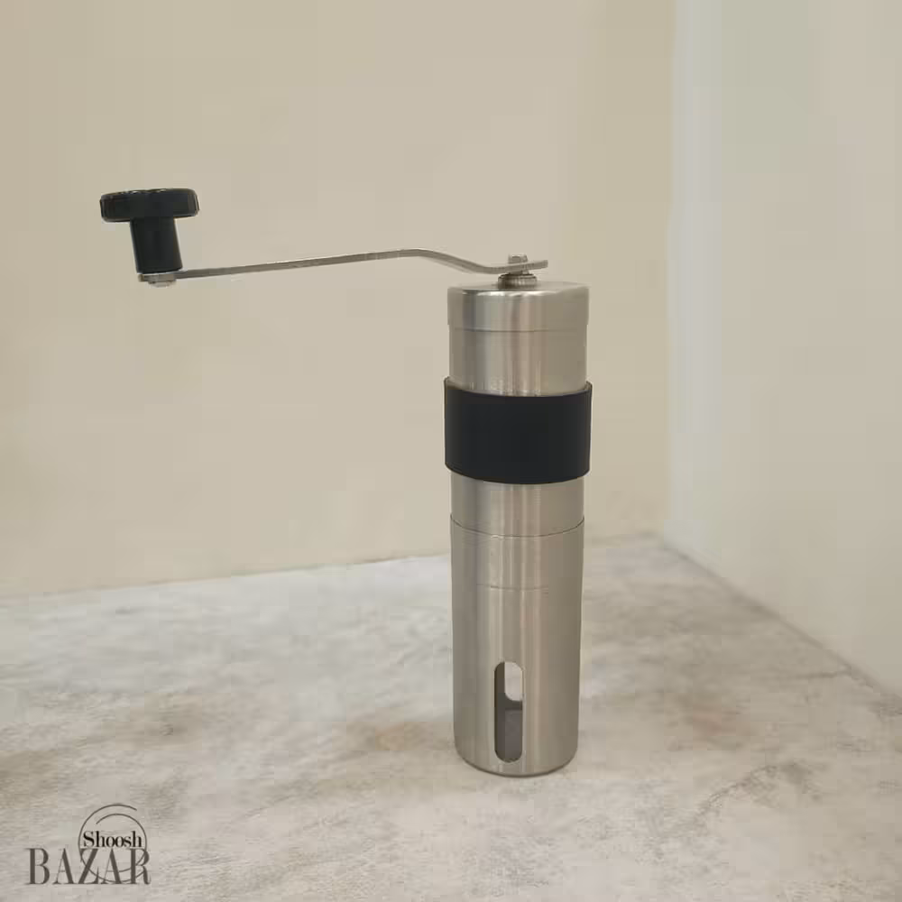 گرایندر یا آسیاب قهوه دستی استیل