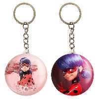 جاکلیدی خندالو مدل دختر کفشدوزکی و پسر گربه ای کد 34753476 مجموعه 2 عددی