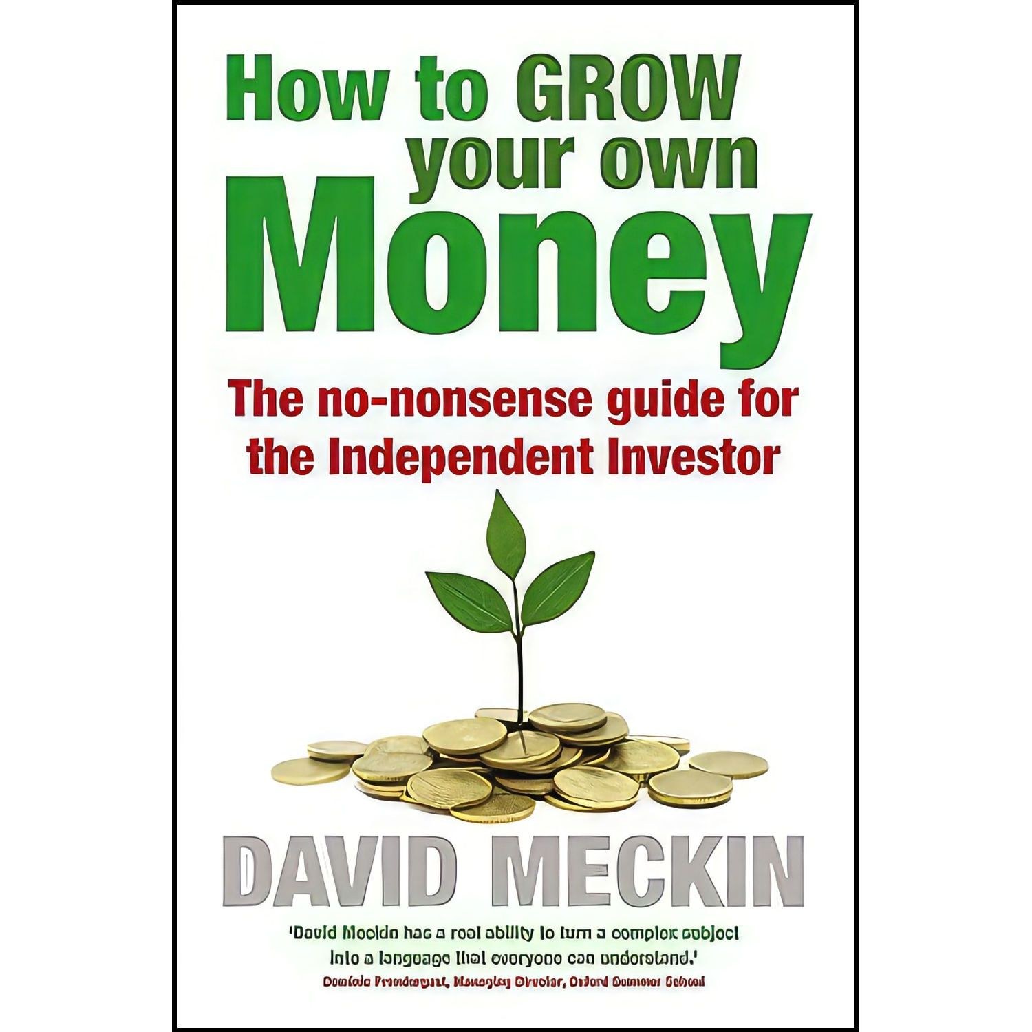 کتاب زبان اصلی How to Grow Your Own Money اثر David Meckin