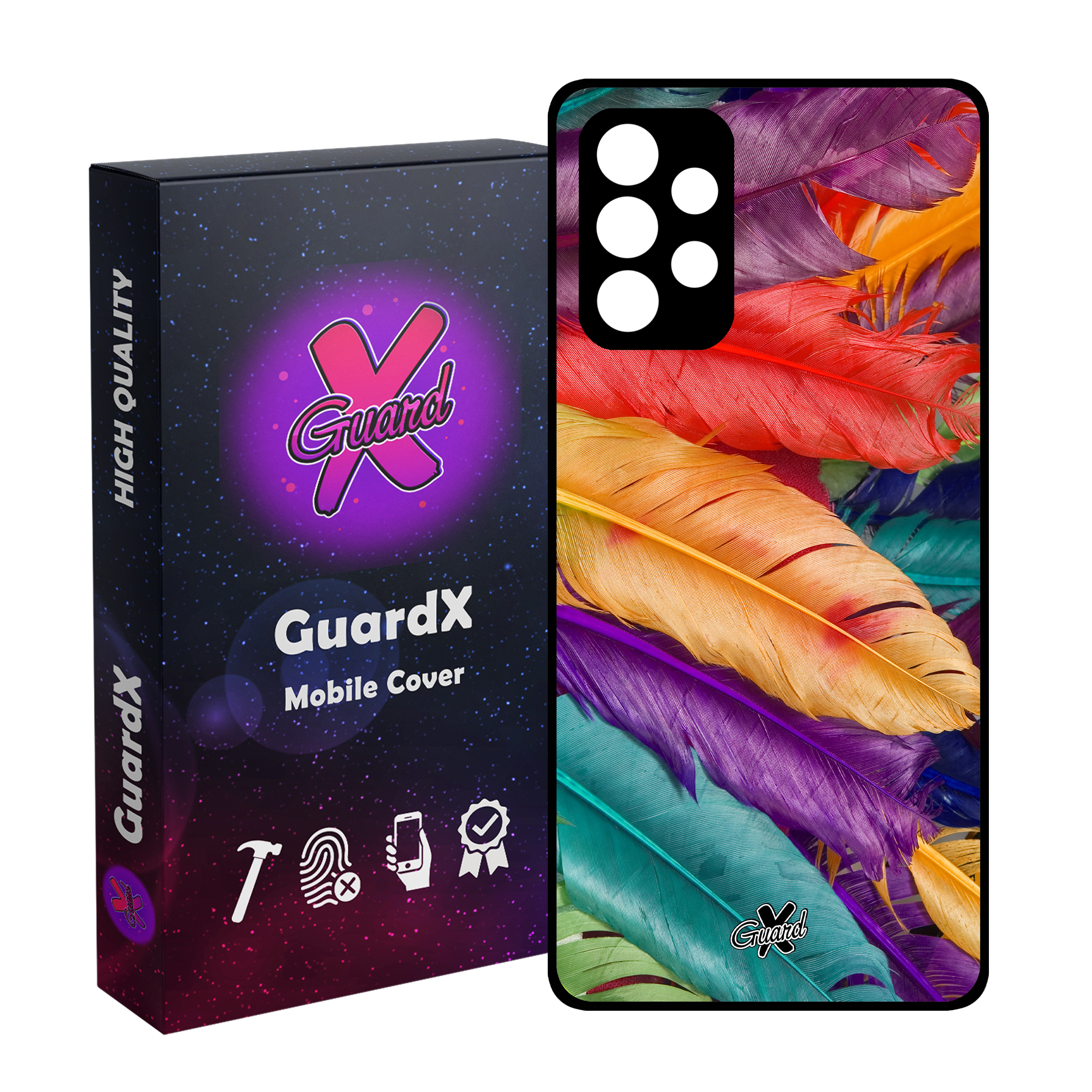 کاور گارد ایکس طرح Feather مدل Glass10180 مناسب برای گوشی موبایل سامسونگ Galaxy A23 4G