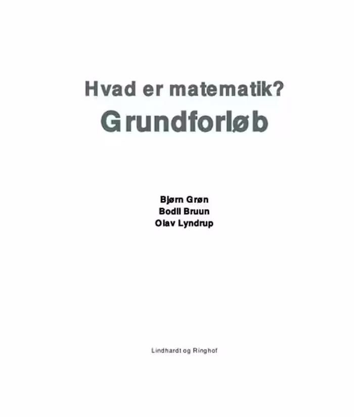 خرید و دانلود نسخه کامل کتاب Hvad er matematik? Grundforløb