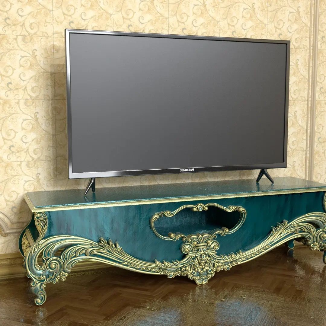 میز تلویزیون تمام چوب ترمه