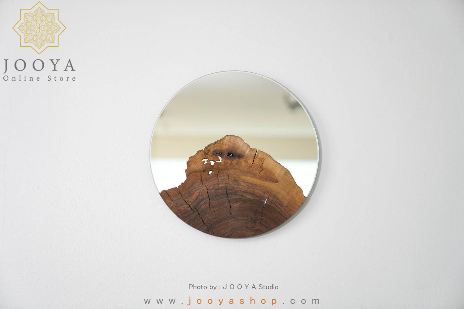 آینه روستیک طرح درخت پیر