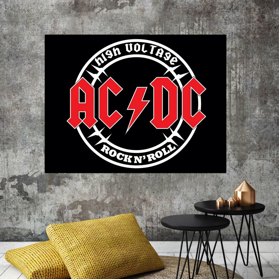 تابلو شاسی بکلیت طرح خواننده لوگو گروه آسی دی سی ACDC مدل SH-S6339