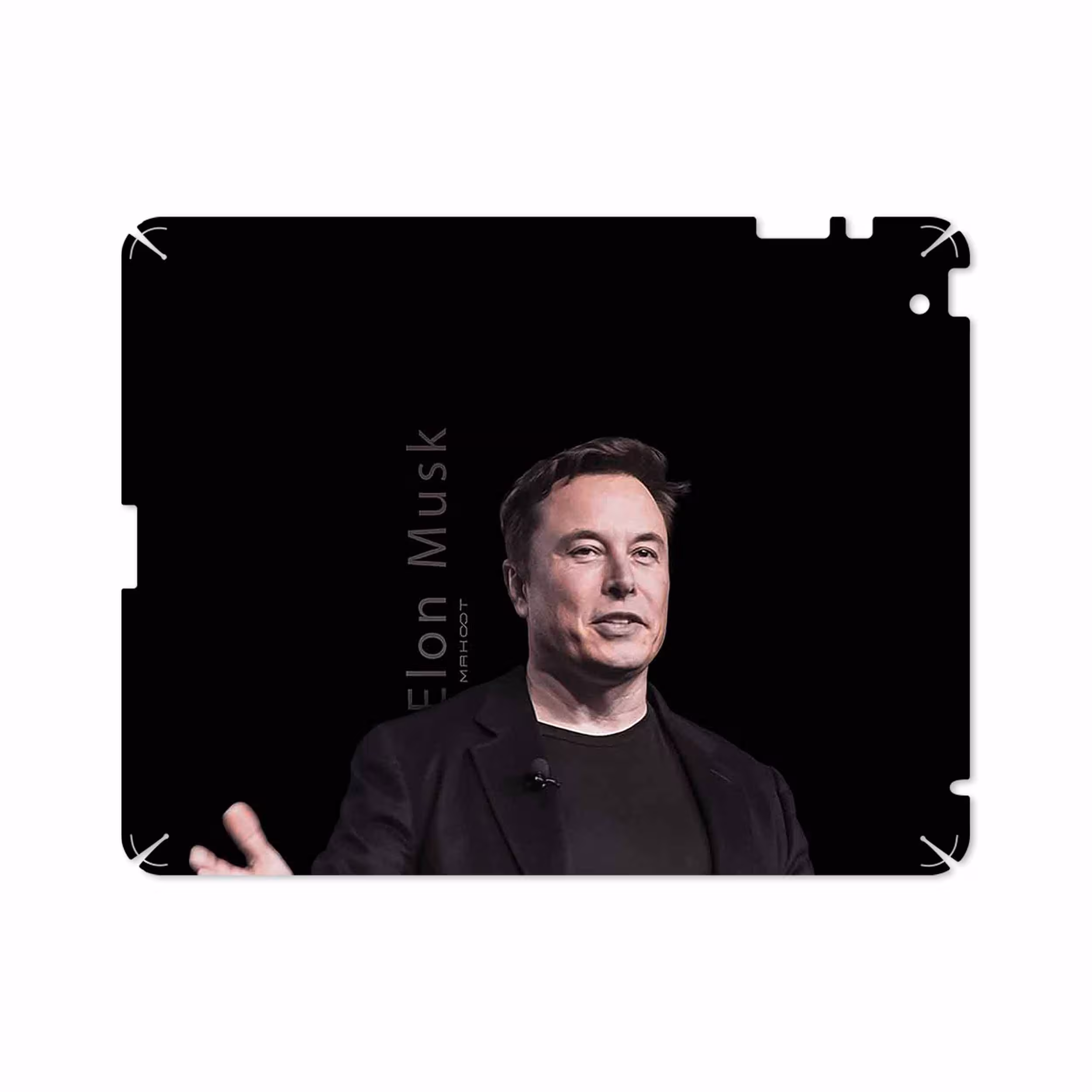 برچسب پوششی ماهوت مدل Elon Musk مناسب برای تبلت اپل iPad 2 2011 A1397