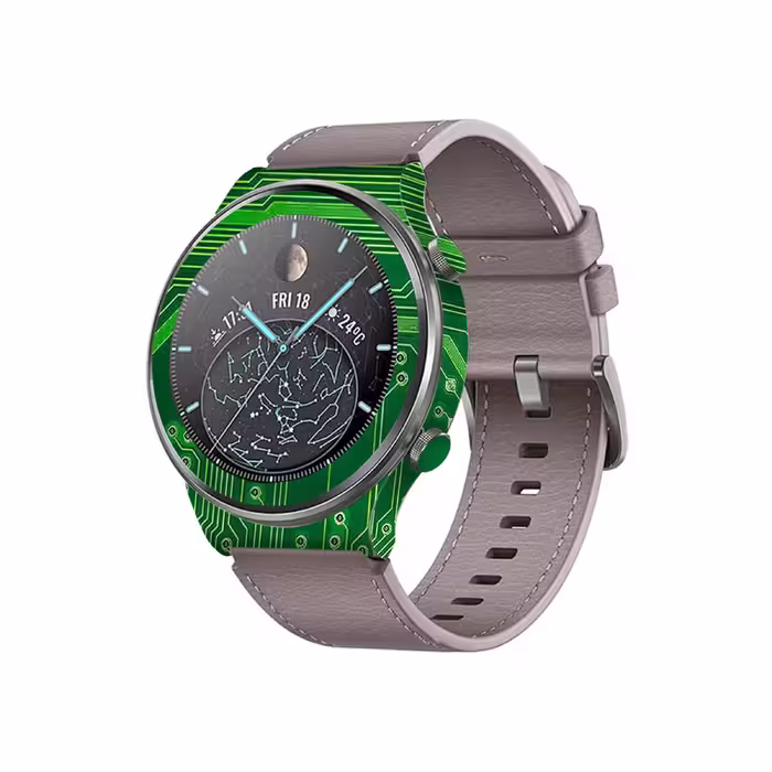 برچسب ماهوت طرح Green Printed Circuit Board مناسب برای ساعت هوشمند هوآوی Watch GT 2 Pro