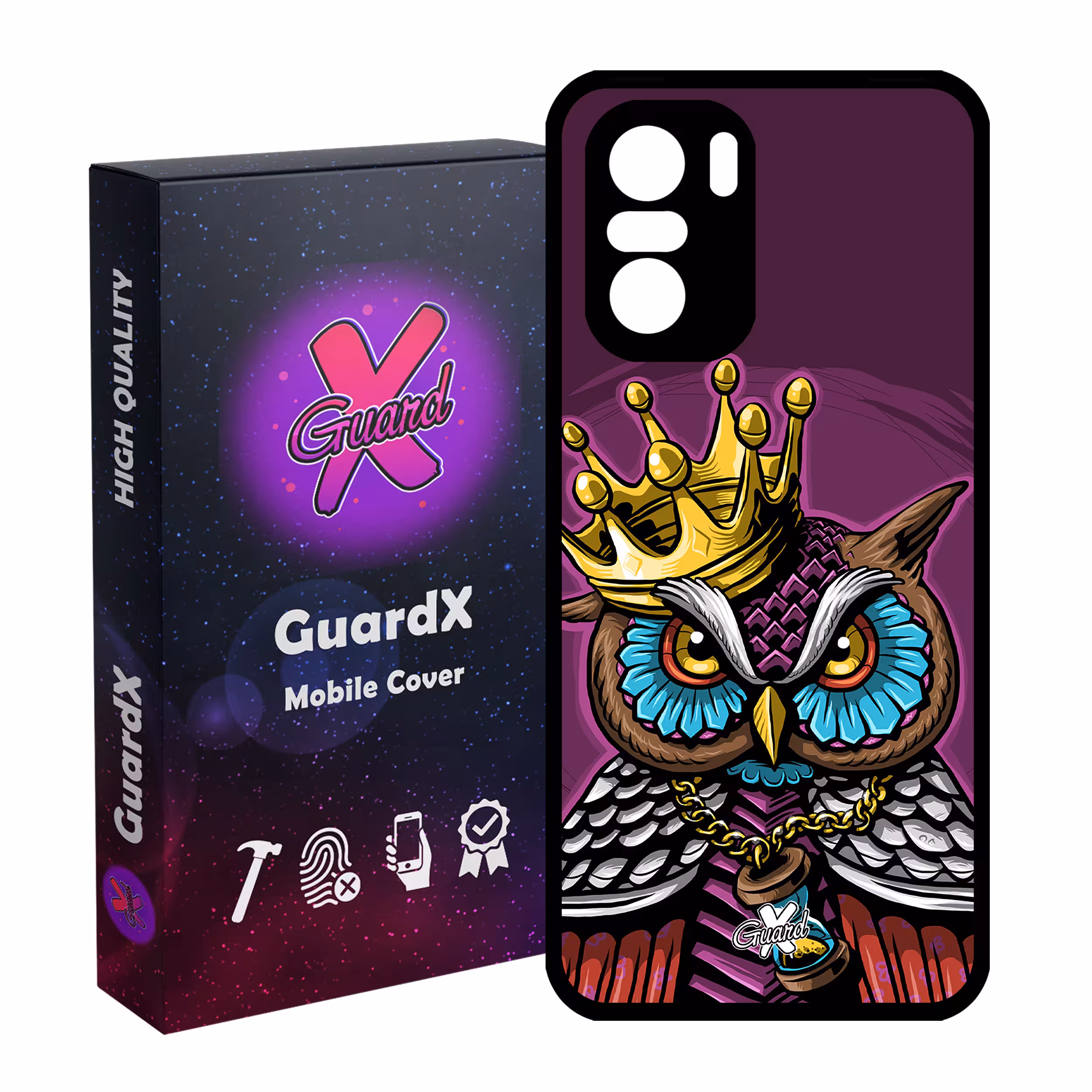 کاور گارد ایکس طرح Owl مدل Glass10081 مناسب برای گوشی موبایل شیائومی Poco F3/MI 11X/MI 11X Pro/Redmi K40/K40 Pro