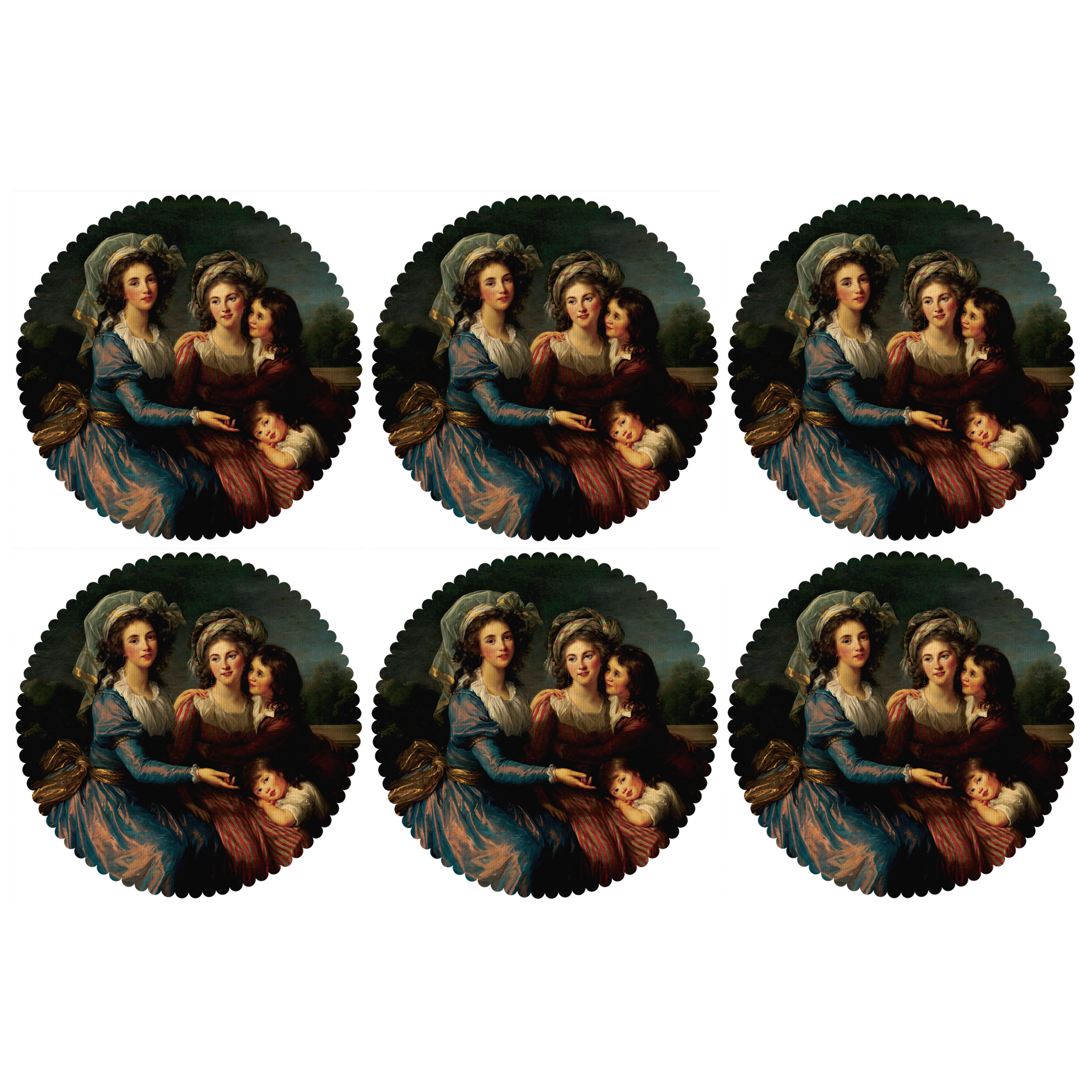 زیربشقابی مدل U2-42701 بسته 6 عددی