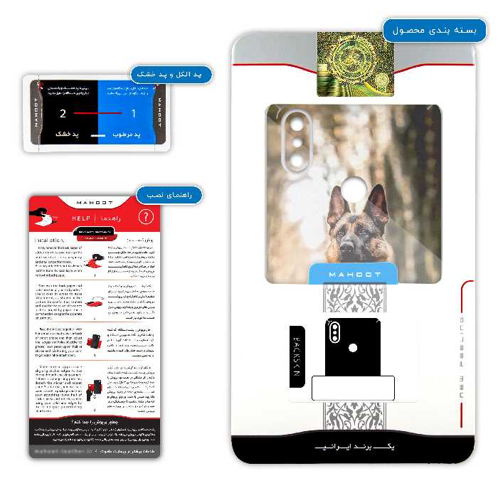 برچسب پوششی ماهوت مدل Dog-1 مناسب برای گوشی موبایل شیائومی Mi A2