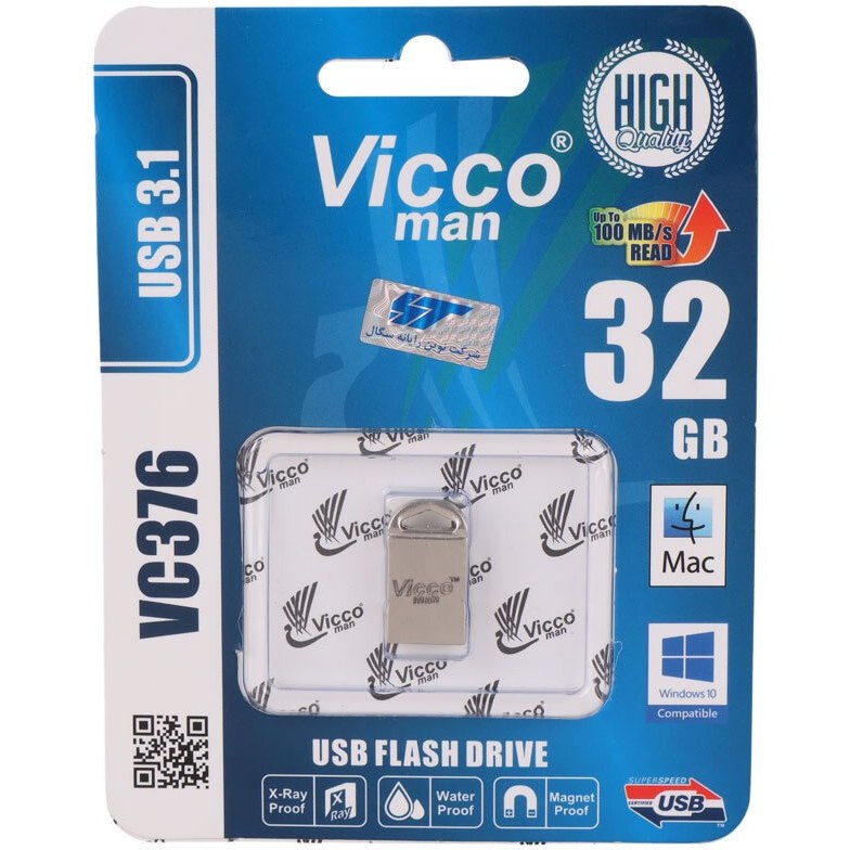 فلش مموری ویکومن مدل VC376 USB 3.1 ظرفیت 32 گیگابایت