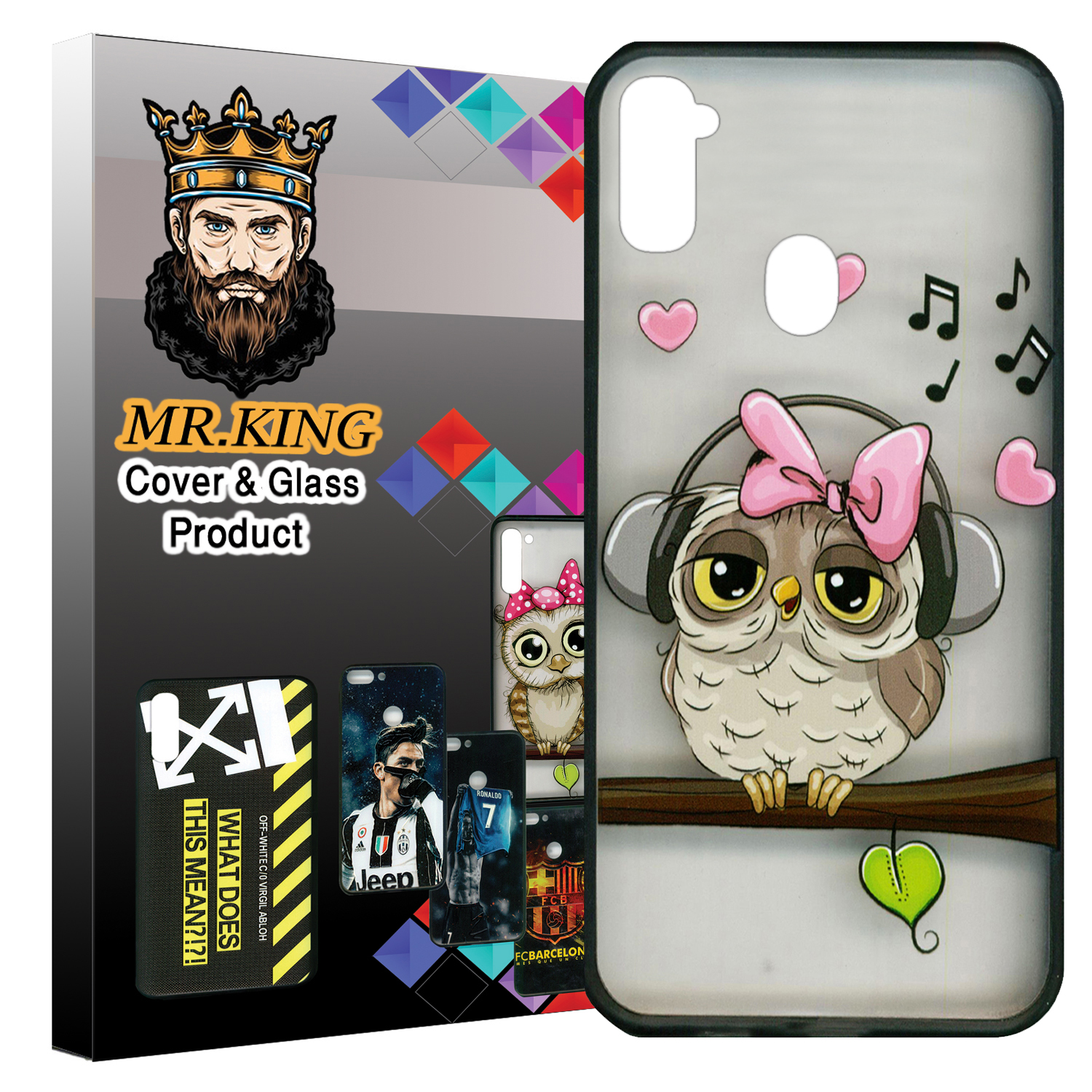 کاور مستر کینگ طرح music کد 8524 مناسب برای گوشی موبایل سامسونگ Galaxy A11