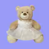 عروسک طرح خرس تدی مدل Build a Bear Wedding Dress کد SZ9/592 ارتفاع 31 سانتی‌متر
