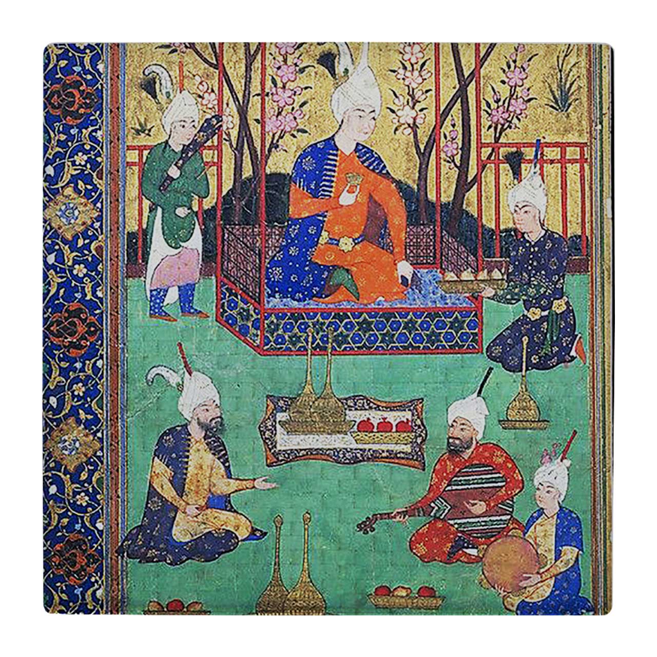 کاشی کارنیلا طرح مینیاتور ایرانی کد wk188