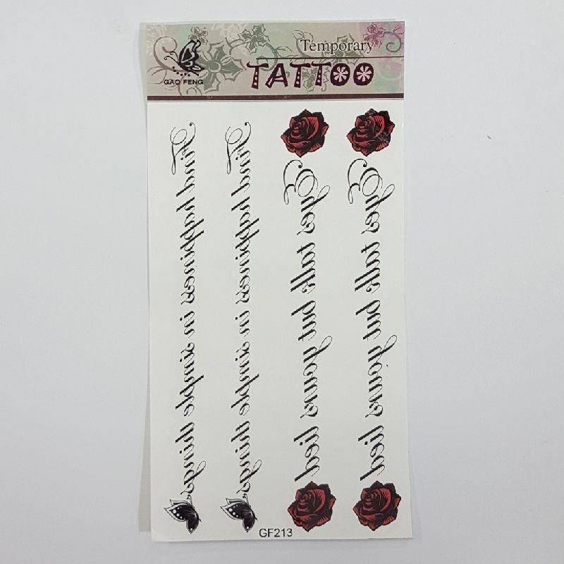 تتو موقت مدل نوشته کد GF-213