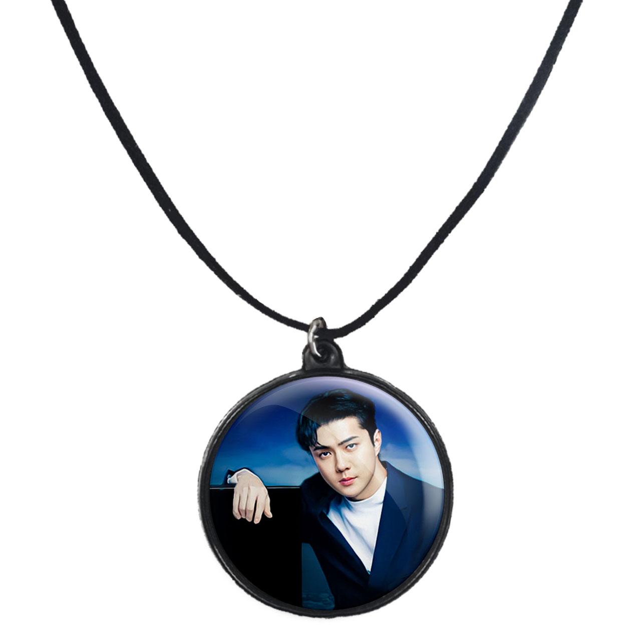 گردنبند پرمانه طرح exo کد pmb.14117 مدل دو طرفه