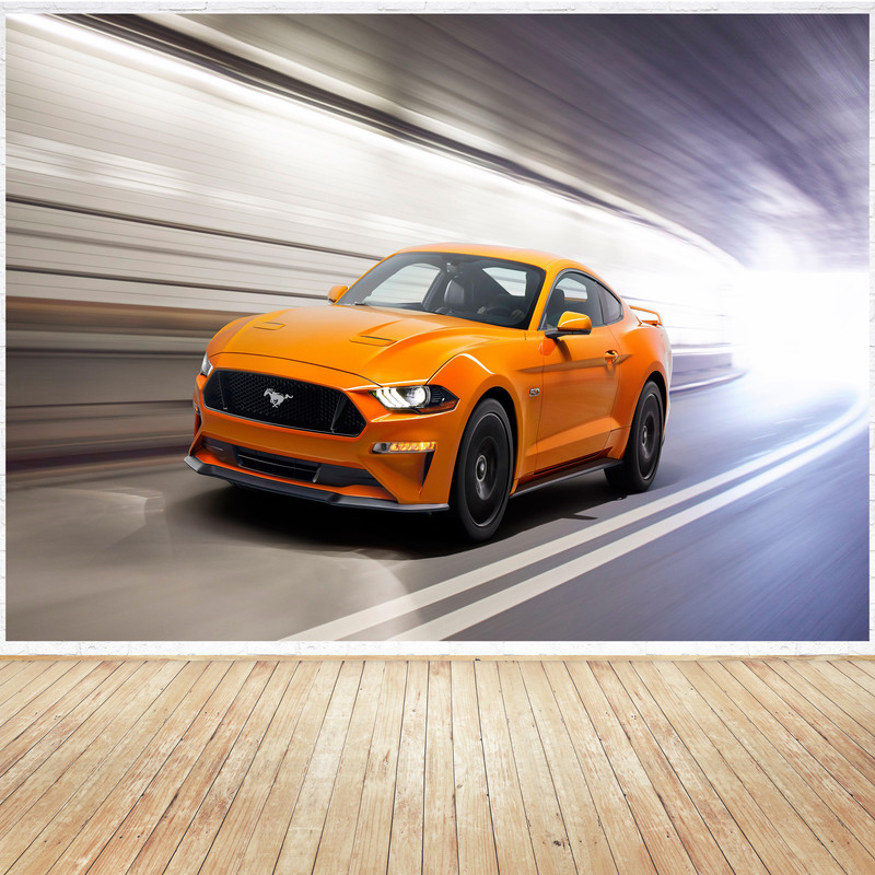 تابلو شاسی مدل طرح پوستر ماشین فورد موستانگ ford کد 1124 | دنیای قاب