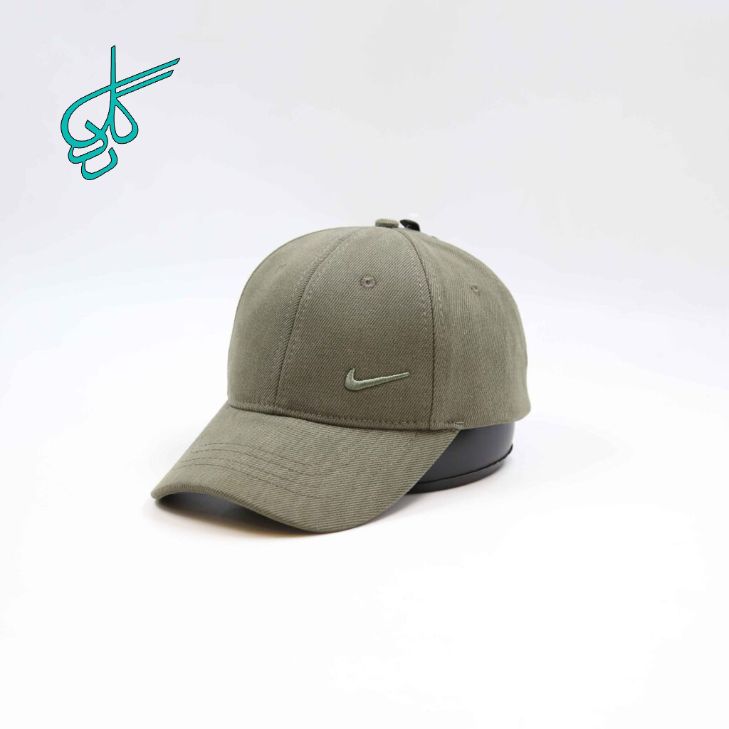 خرید کلاه نقابدار بیسبالی كتان گلدوزي نايك براشد سبز کد 2815839 - ردگل