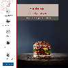 برچسب پوششی ماهوت مدل Hamburger مناسب برای گوشی موبایل ال جی X Power 2