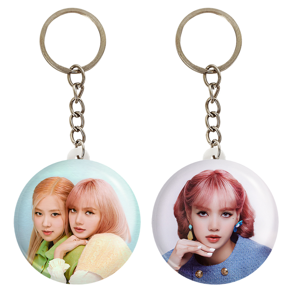 جاکلیدی خندالو مدل لیسا و رزی گروه بلک پینک BLACKPINK کد 1674916752 مجموعه 2 عددی