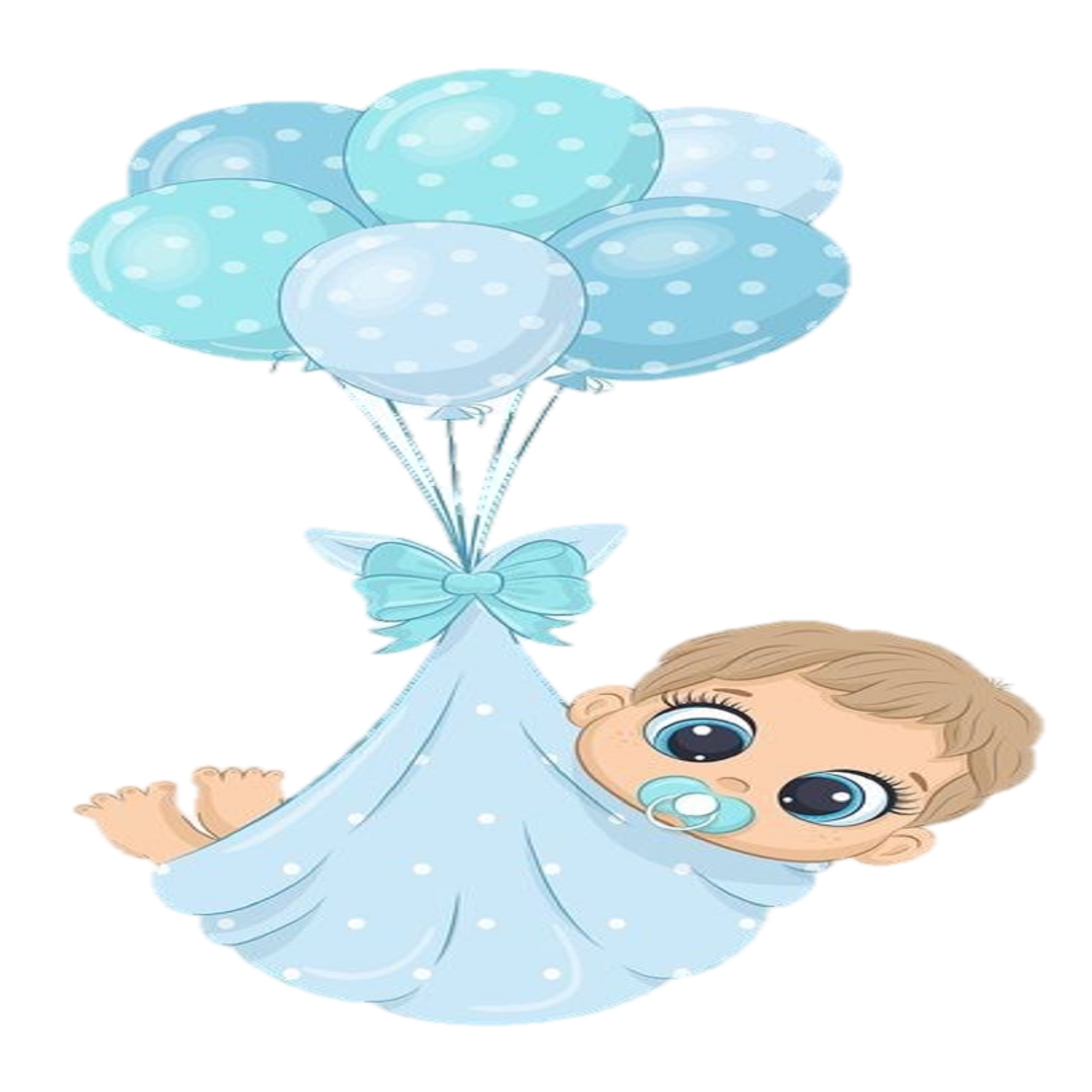  استند رومیزی تولد طرح بی بی پسر مدل بادکنک کد 01