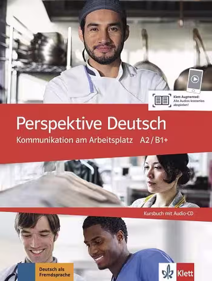 کتاب Perspektive Deutsch: Kommunikation am Arbeitsplatz A2/ B1 . Kursbuch mit Audio-CD