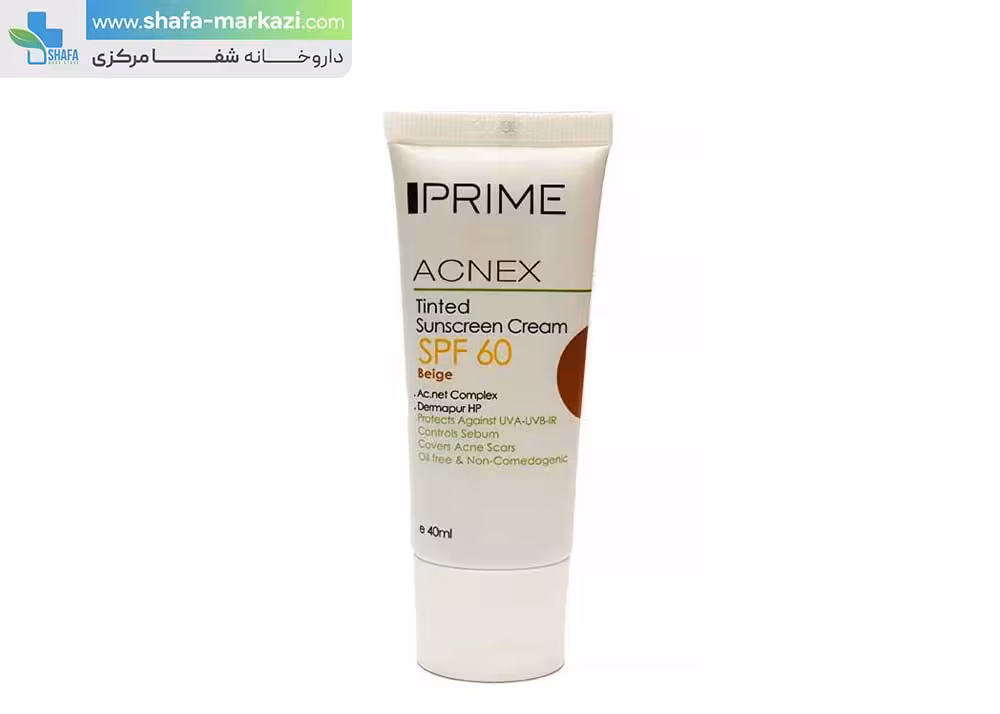 کرم ضد آفتاب SPF60 رنگ بژ روشن پریم | Prime SPF60 acne tinted sunscreen cream