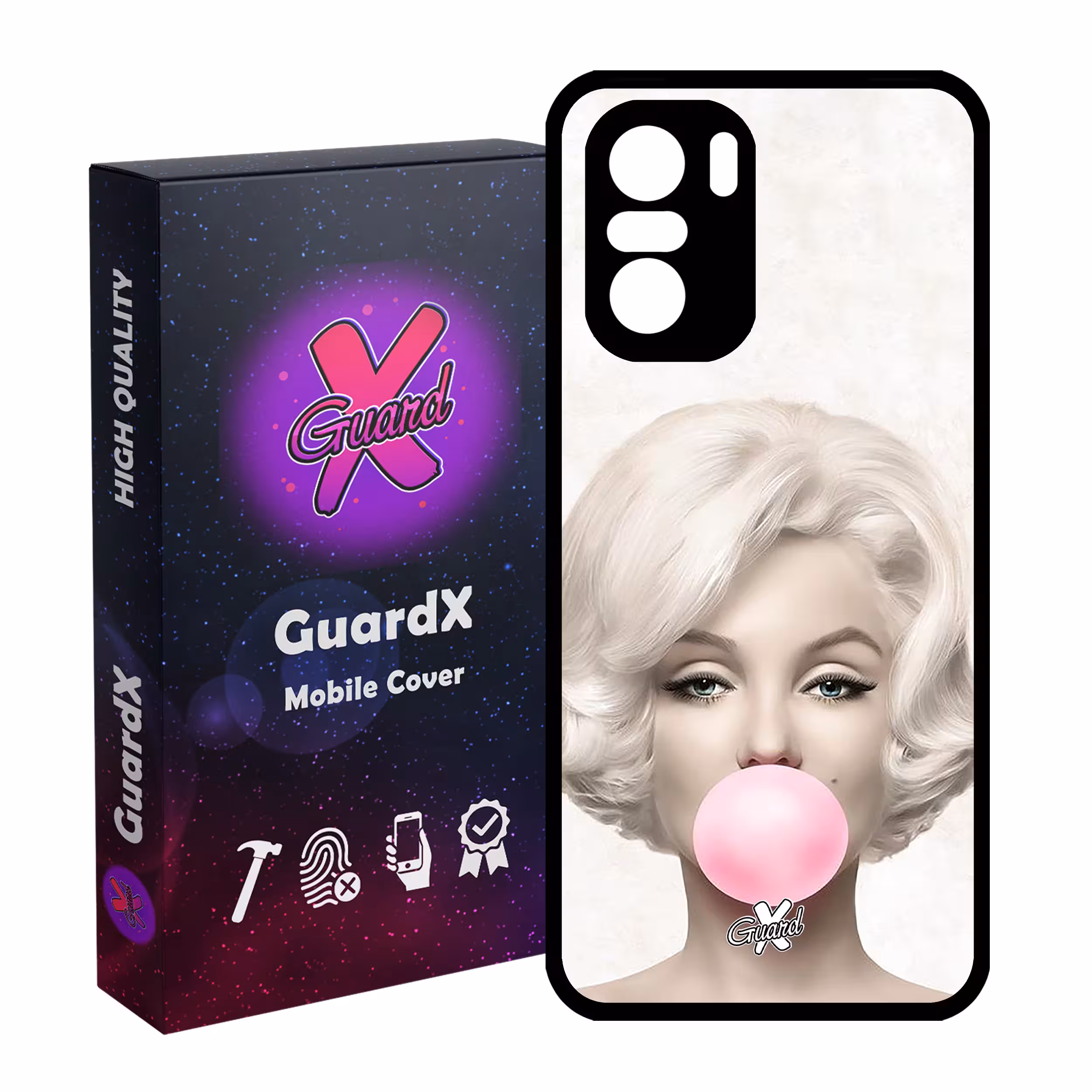 کاور گارد ایکس طرح Marilyn Monroe مدل Glass10257 مناسب برای گوشی موبایل شیائومی Poco F3/MI 11X/MI 11X Pro/Redmi K40/K40 Pro