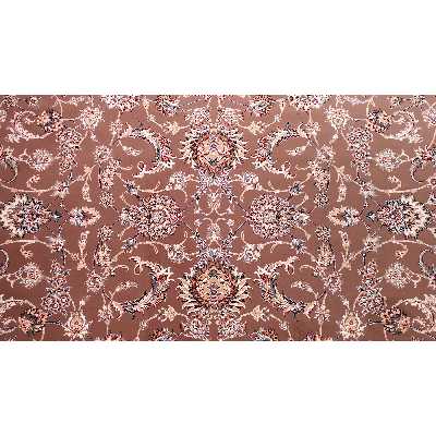 فرش ماشینی زمرد مشهد طرح افشان زمینه گردویی