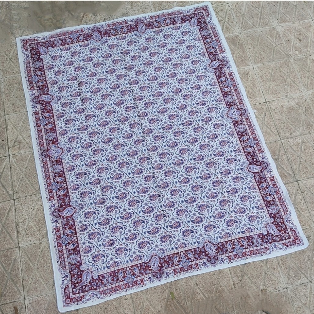 زیر سفره بسیار زیبا با طرح ترمه یک خرید به یاد موندنی سایز 3 متری