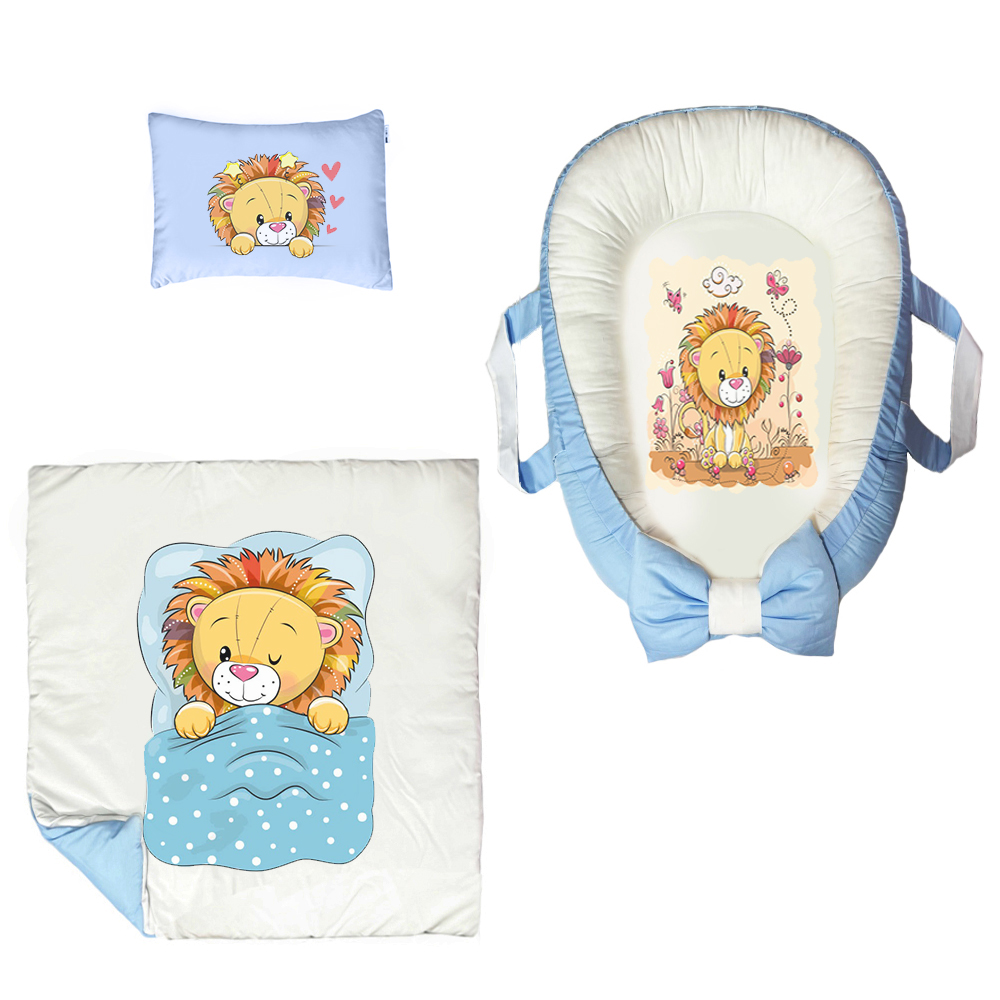 سرویس خواب سه تکه نوزاد مدبرتر مدل گارد محافظ طرح شیر