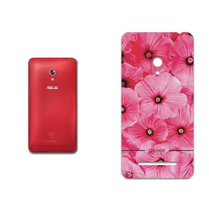 برچسب پوششی ماهوت مدل Pink-Flower مناسب برای گوشی موبایل ایسوس Zenfone 5