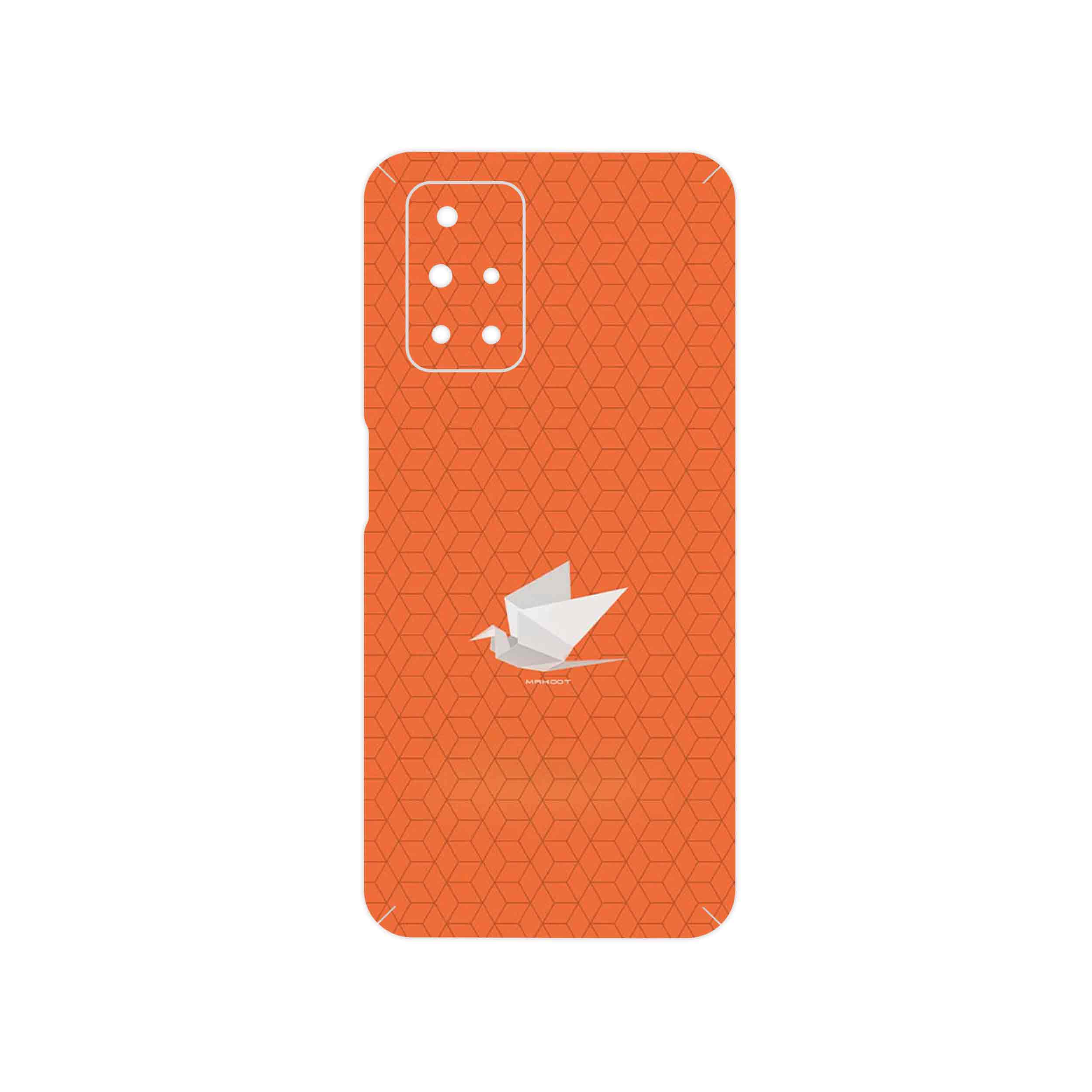 برچسب پوششی ماهوت مدل Minimalist origami bird مناسب برای گوشی موبایل شیائومی Redmi 10 Prime