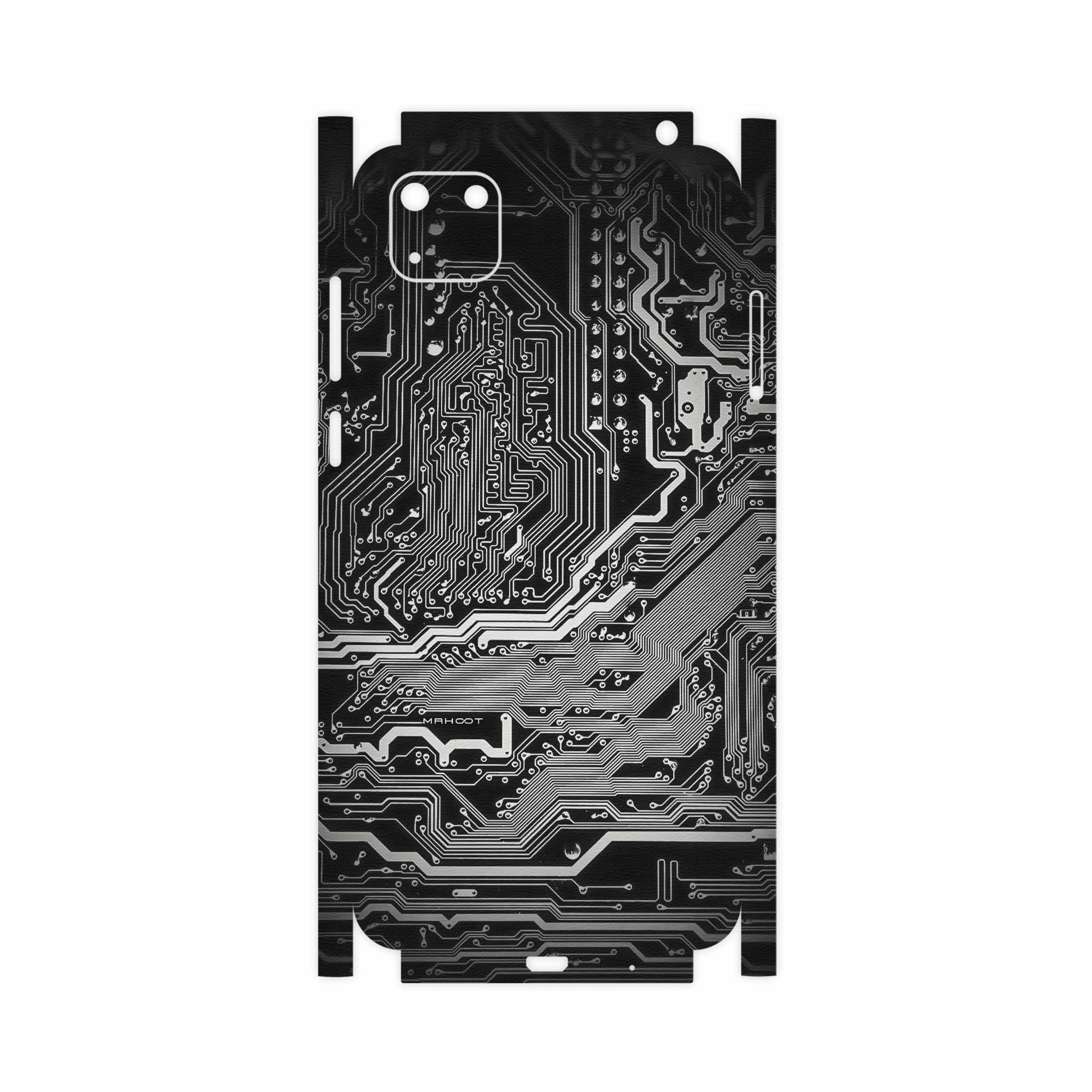 برچسب پوششی ماهوت مدل Black Printed Circuit Board-FullSkin مناسب برای گوشی موبایل هوآوی Y5p