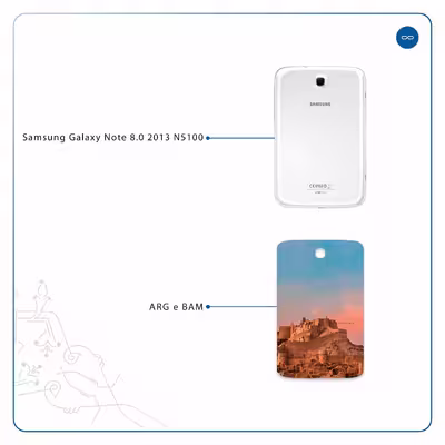 برچسب پوششی ماهوت مدل ARG-e-BAM مناسب برای تبلت سامسونگ Galaxy Note 8.0 2013 N5100